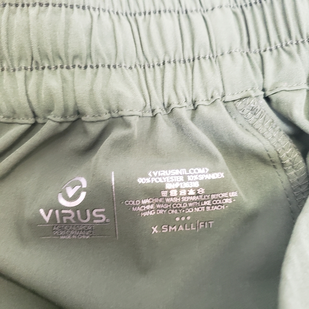 Virus Women's XS (Small) Athletic‎ Jogger Sweatpants Lightweight Green Pants - Picture 4 of 10